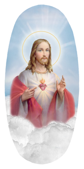 DASOV 109 BL Sacred Heart Clouds Blue